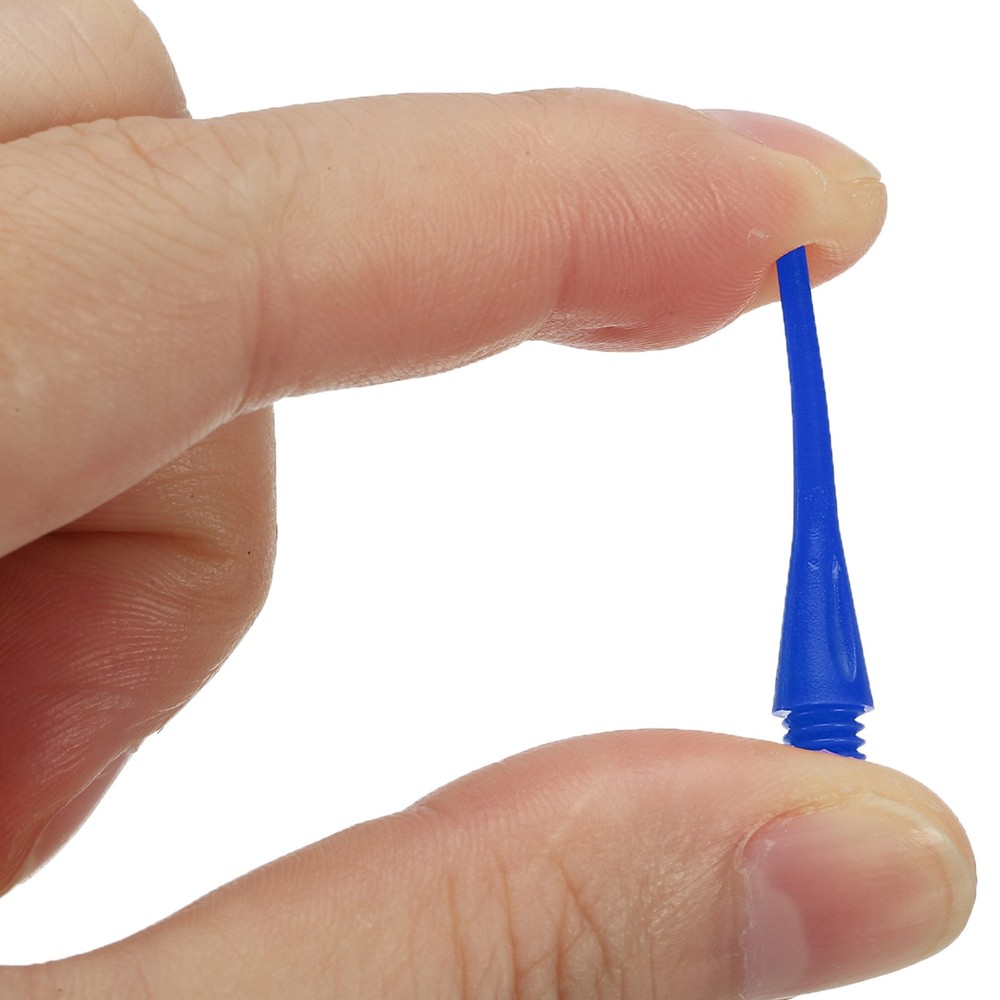 30Pcs 2BA Thread Plastic Soft Tip Dart Points Replacement Accessories, Blue