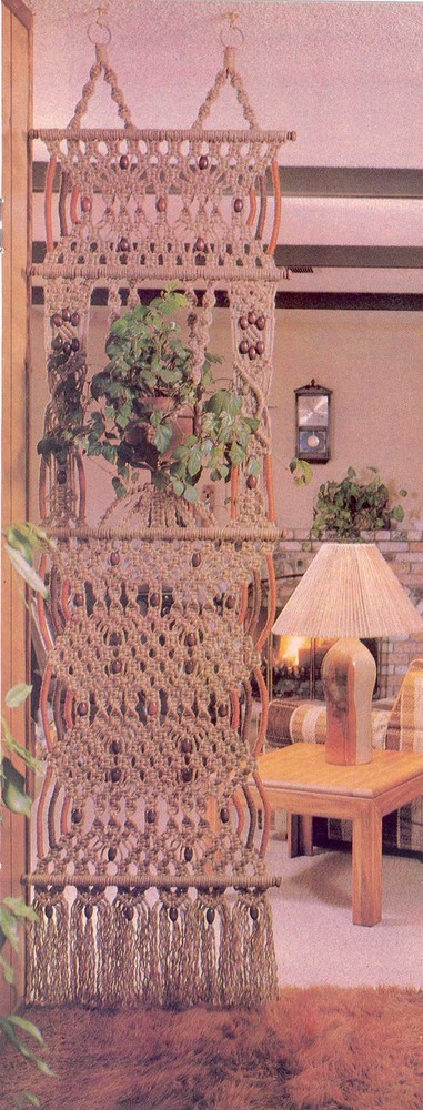 NEW At Home With Macrame Craft Book with Wall Art Decor & Planter Patterns