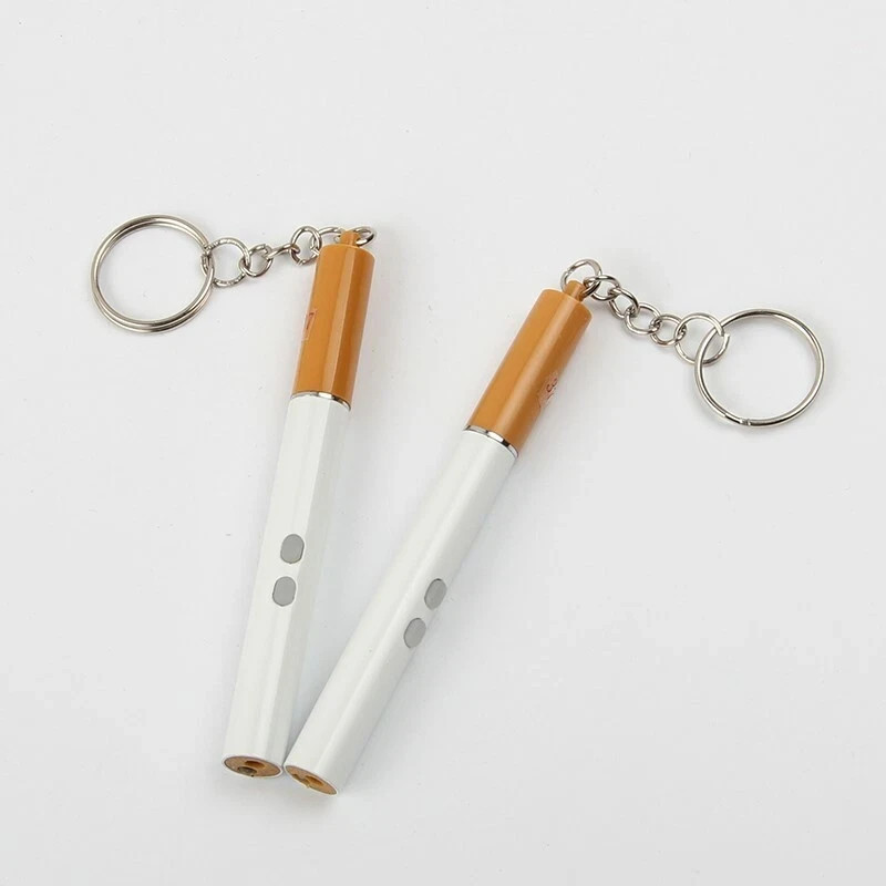 NEW 2-pack Realistic Cigarette - Laser Pointer, LED Flashlight & Pen Keychain!