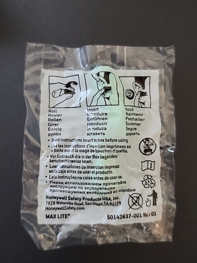 MAX LITE • Earplugs 100 PCS, Individually Packed, Super Comfortable For Sleep.