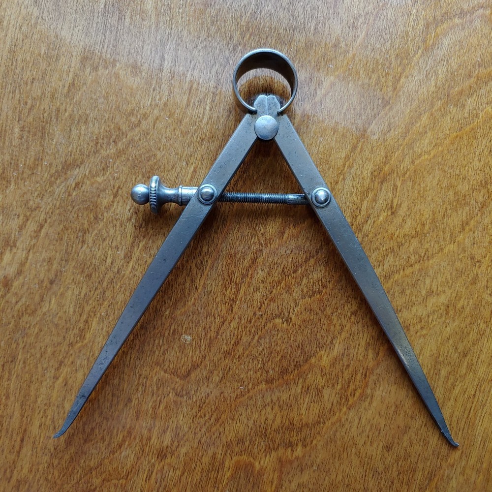 Vintage STARRETT 5" Inside Spring Caliper Yankee Flat Leg