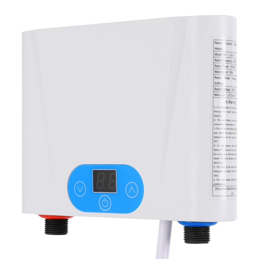 220V Electric Tankless Water Heater - Instant Hot Water, Space-Saving Design