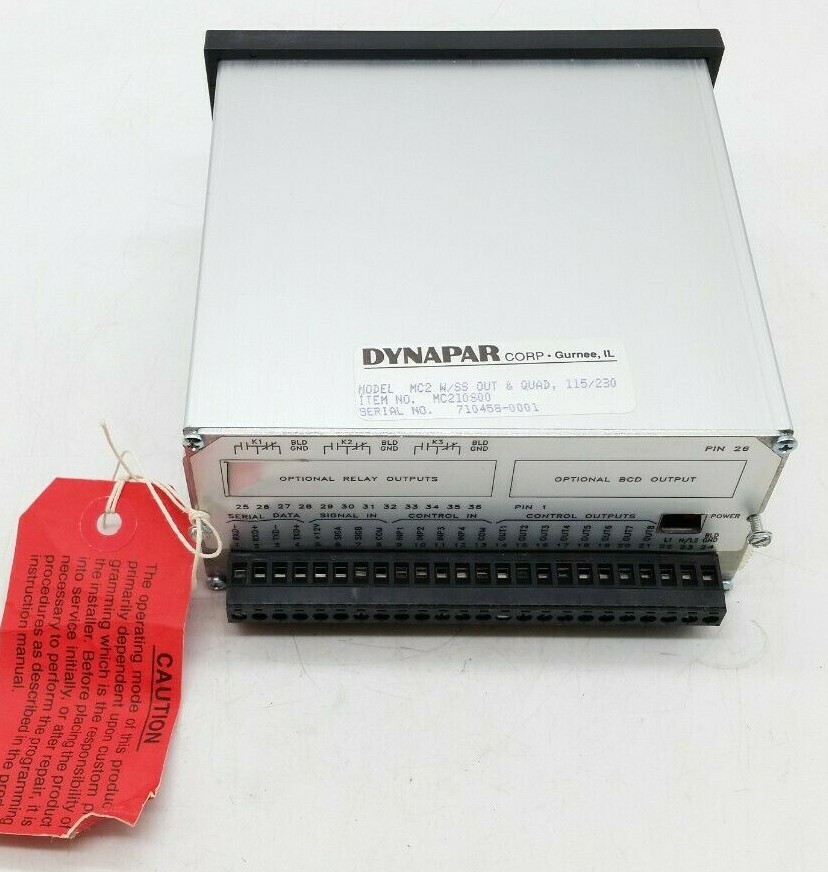 Danaher Controls MC210S00 Display - Tear in Back Panel