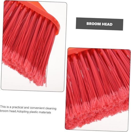 Durable Plastic Broom Head for Kitchen Cleaning - Lightweight & Efficient Tool