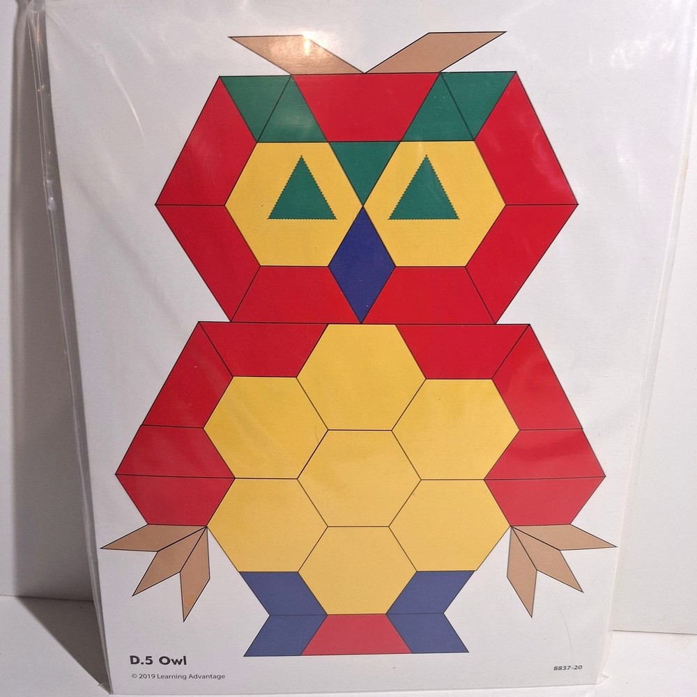 Pattern Block Activity Cards Tangrams Pre K Grade 3 Shapes Learning Advantage