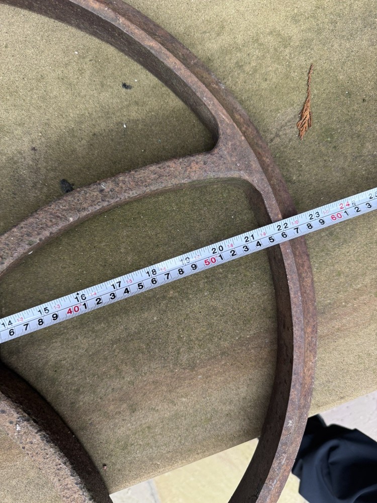 Vintage Original Cast Iron Wheel