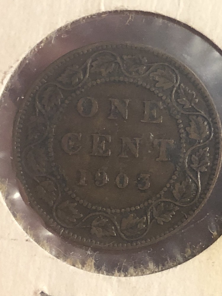 1903 Canada Cent KM# 8 Circulated Condition