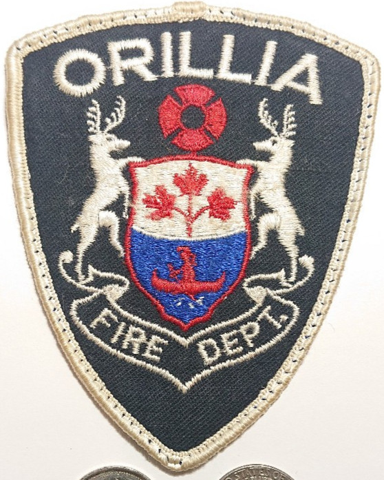 Vintage Orillia Fire Department Patch Badge Crest