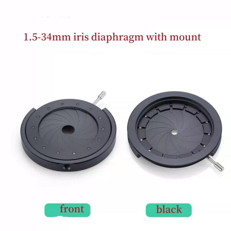 1.5-34mm zoom variable iris Diaphragm manual aperture camera microscope optical