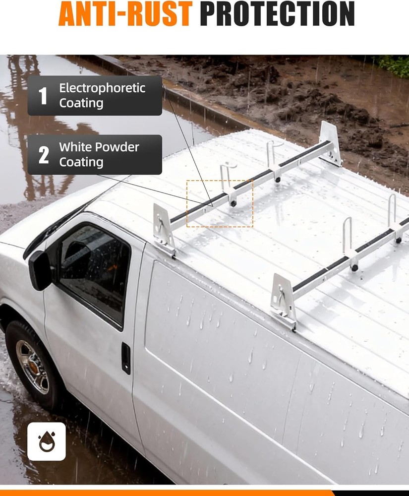 Chevy Express Van Ladder Rack No Drill 850lbs