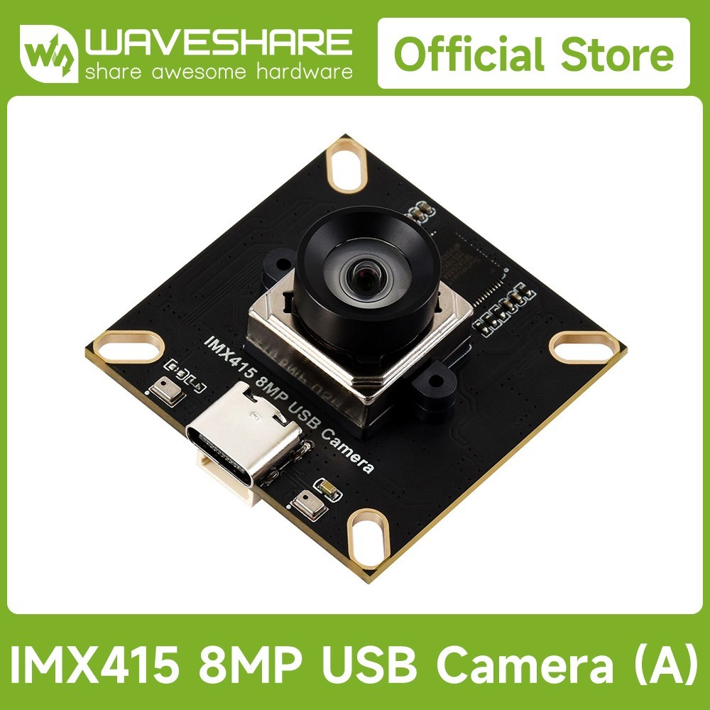 Waveshare IMX415 8MP High-resolution USB Camera Module, IMX415 Sensor, USB2.0