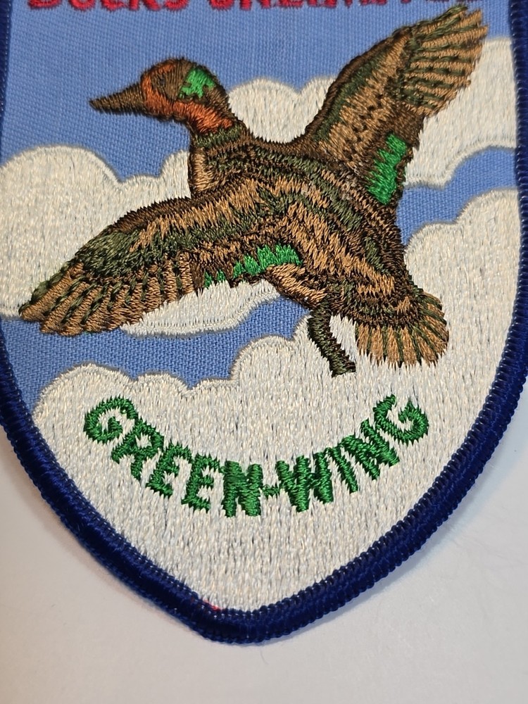Ducks Unlimited Sew-On Patch Green-Wing