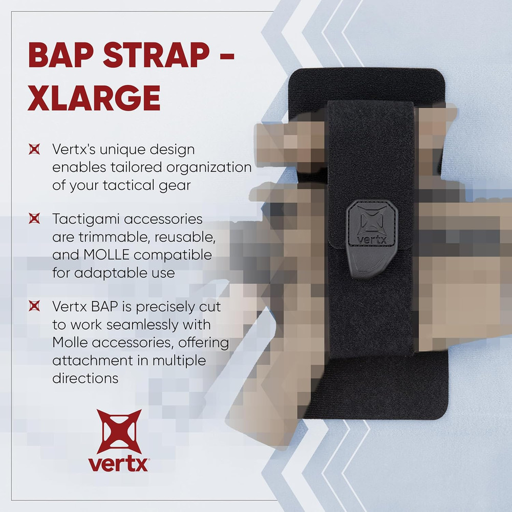 Tactigami BAP Tactical Belt Adaptor Panel Strap Attachment Compatible with MOLLE
