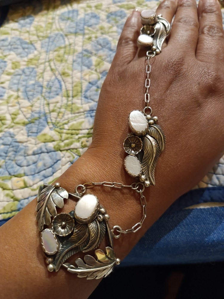 sterling southwestern cuff and ring