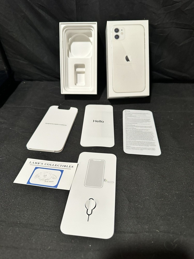 ORIGINAL Apple iPhone 11 White 256gb EMPTY BOX ONLY