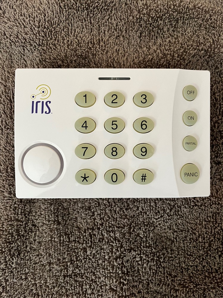 IRIS Model KPD800 White Home Security Wireless Keypad Only FAST SHIPPING