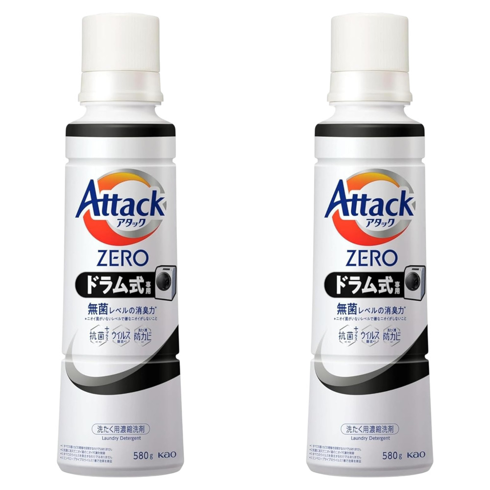 KAO Detergent ATTACK Zero For drum type washing machine 20oz (580gml)