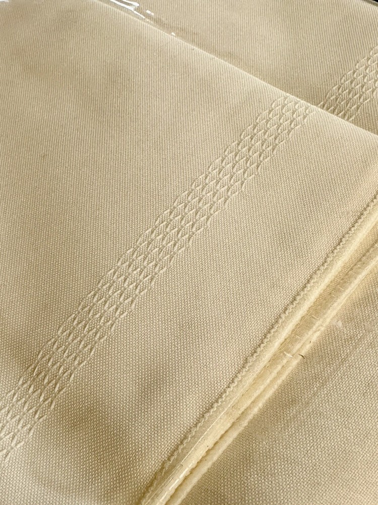 Calais Ivory Tablecloth 60x84 Permanent Press Soil Release Fin