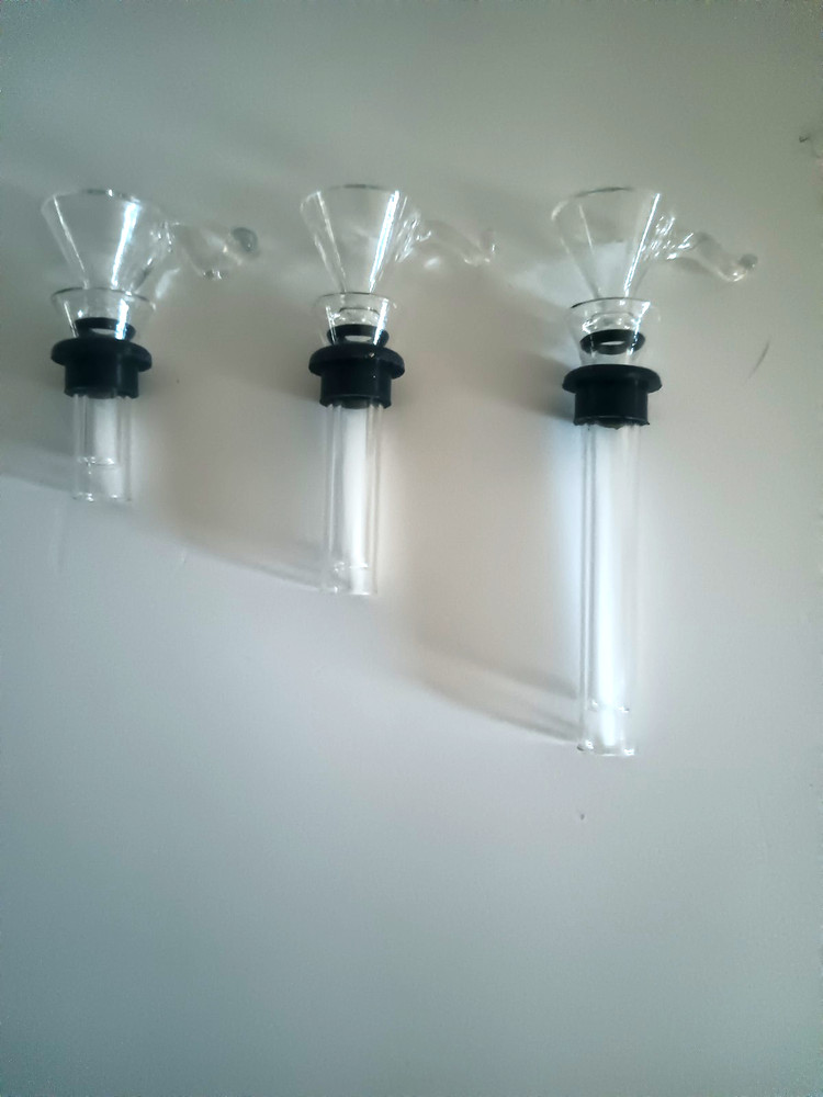 Bong Downstem with  Martini Stem Slide Set Three Lengths Short Medium and Long