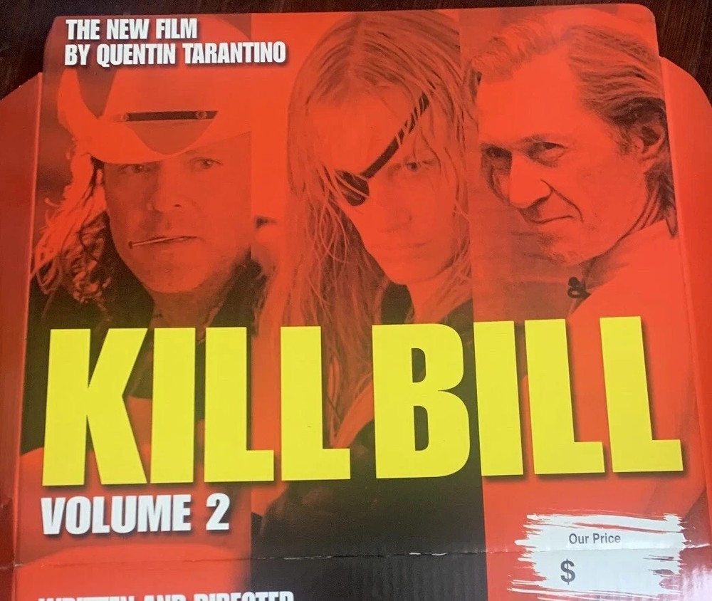 Kill Bill vol 2 dvd store display 2004