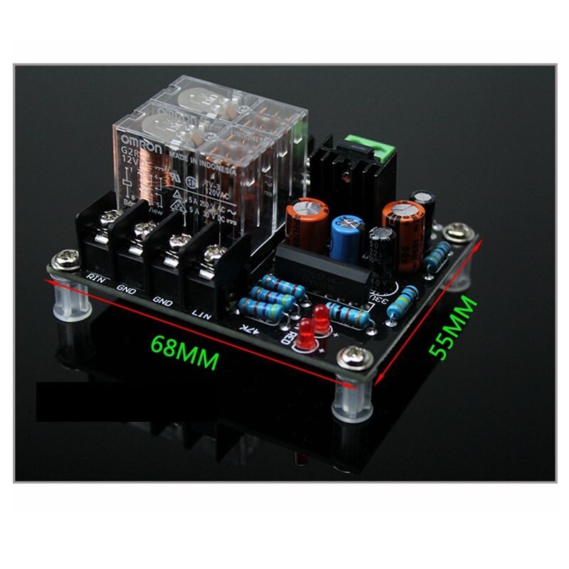 Dual-parallel O-m-ron Relay UPC1237 Speaker Protection Board