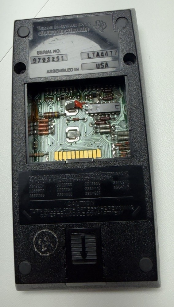 Texas Instruments TI-59 Programmable Calculator Applied Statistics Module Par