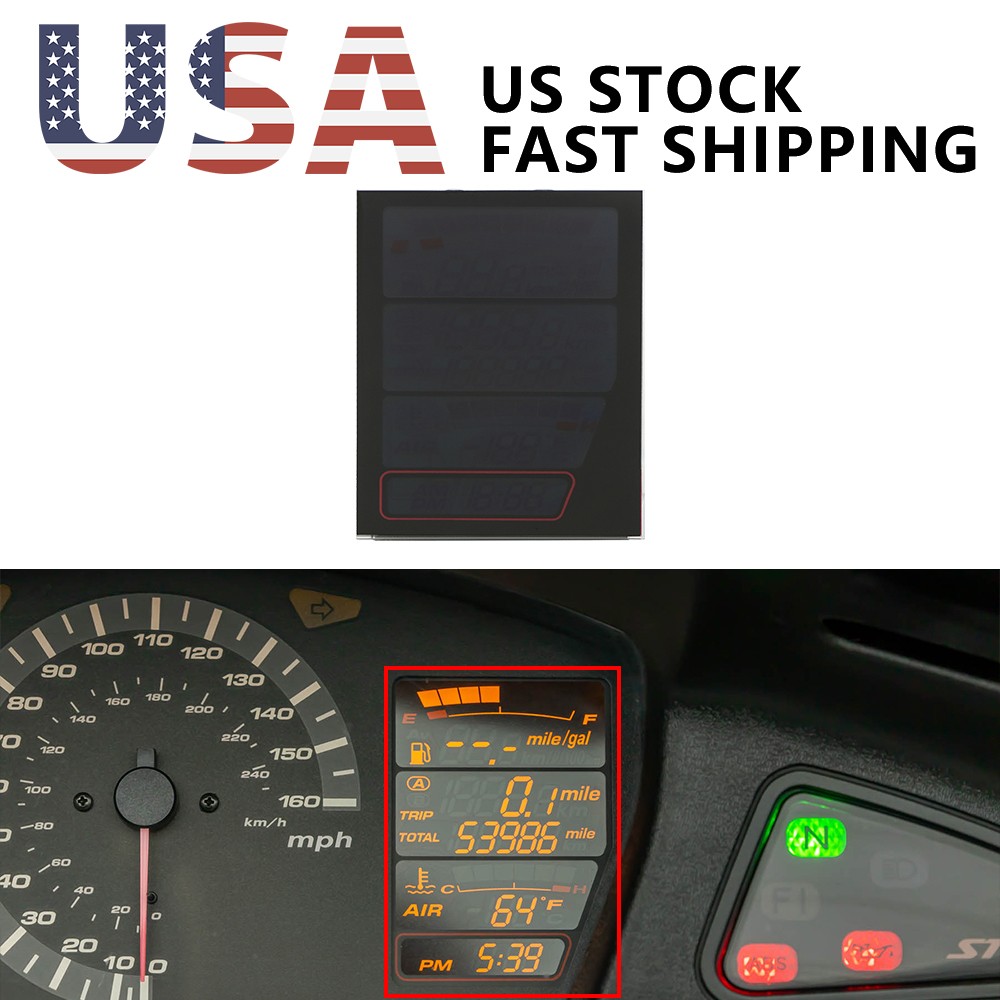 Display for Honda ST1300 ST1300P Speedometer Instrument Cluster Replace