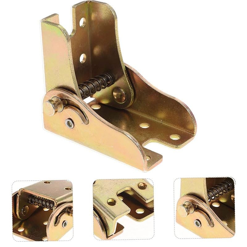 4PCS Folding Bracket Locking Hinges 90° Self Lock Table Leg Support Zinc