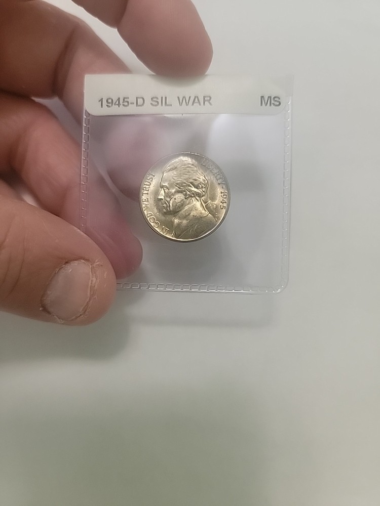 1945 d silver nickel MS