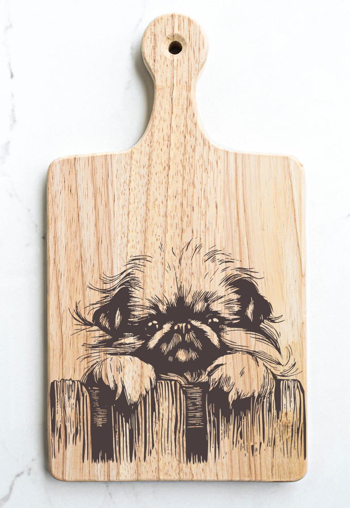 Pekingese Cutting Cheese Board