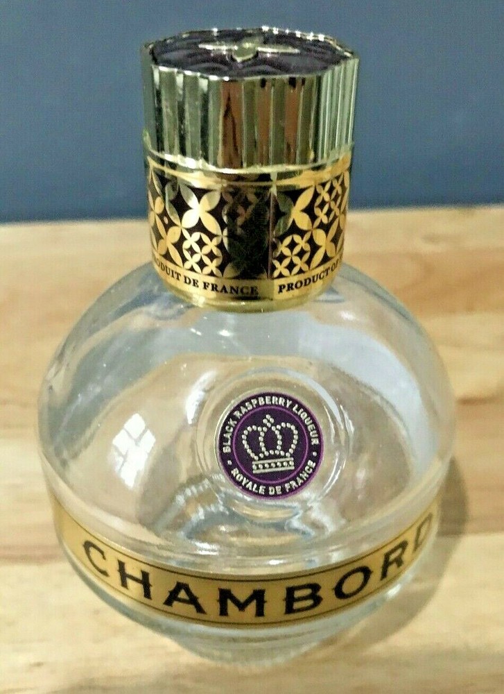 Empty Chambord Bottle - decoration, crafting, candles, upcycle