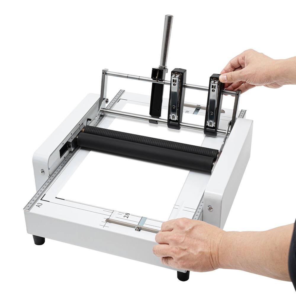 A3 Booklet Making Machine Paper Bookbinding & Folding Machine Booklet Stapling