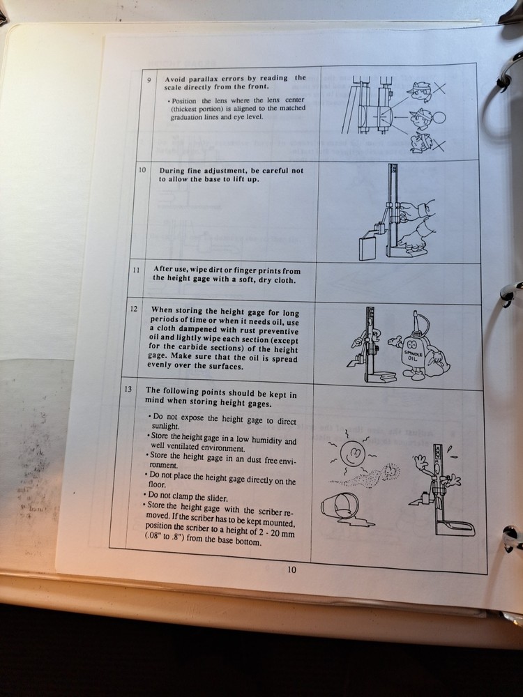 Mitutoyo Dial Indicators Catalog & Tool Training Binder Technical Info