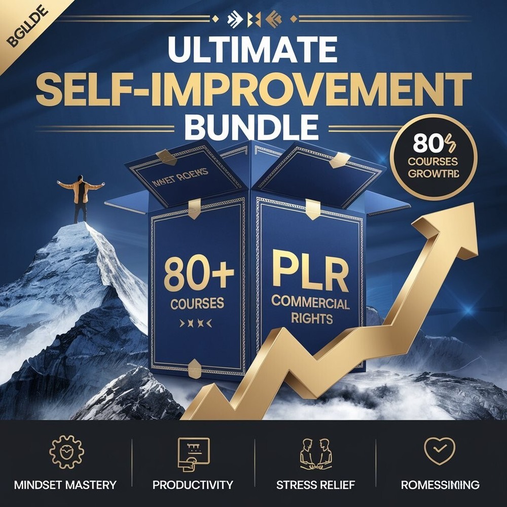 "🔥 Ultimate Self Help Bundle: 80+ Courses for Mindset, Productivity & Success!