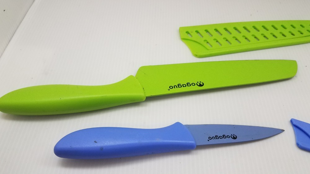 2 USED Mogaguo Rainbow Sharp Kitchen Knives