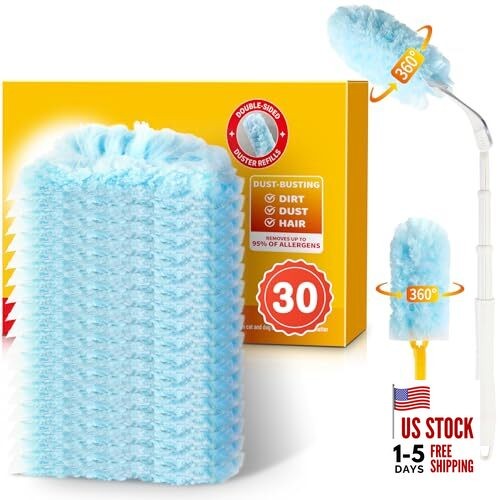 Duster Refills for Swiffer Dusters, Multisurface 360 30 Refills + 2 Handle