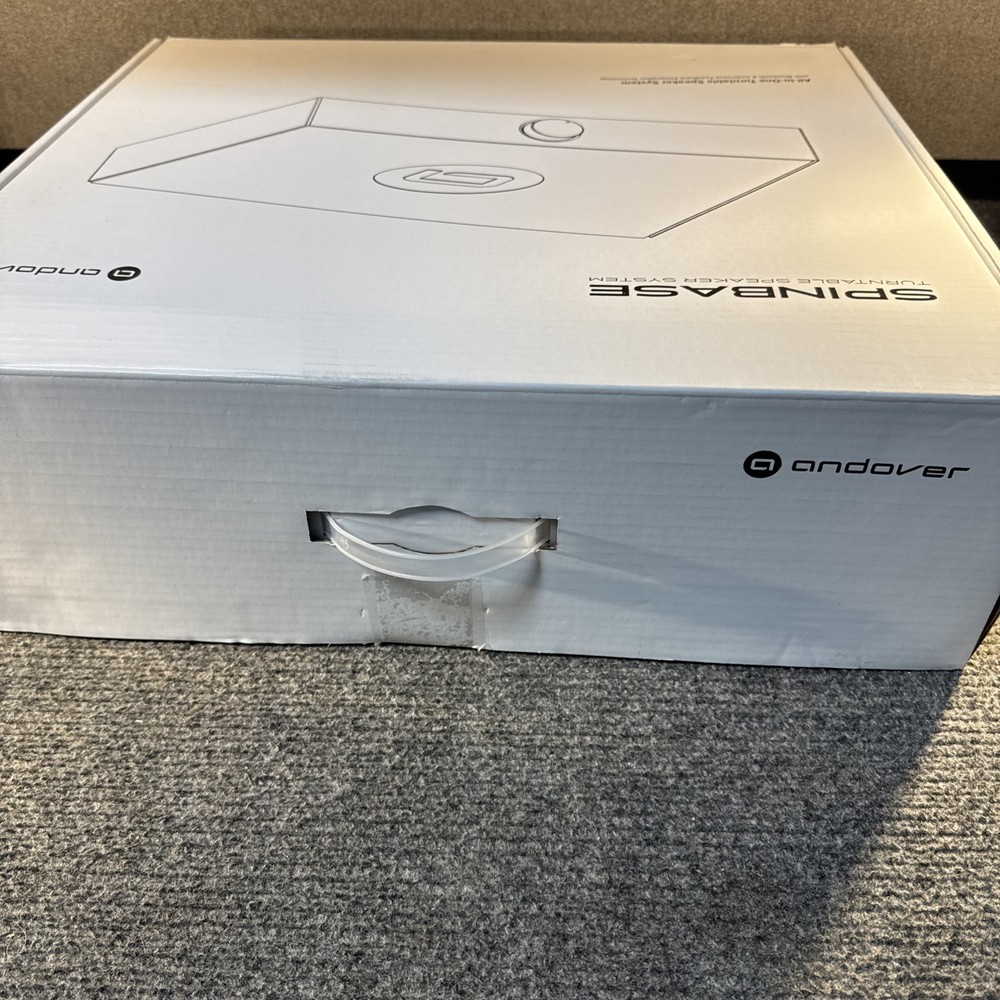 Andover SpinBase Turntable Speaker System — Black — OPEN BOX — No RCA