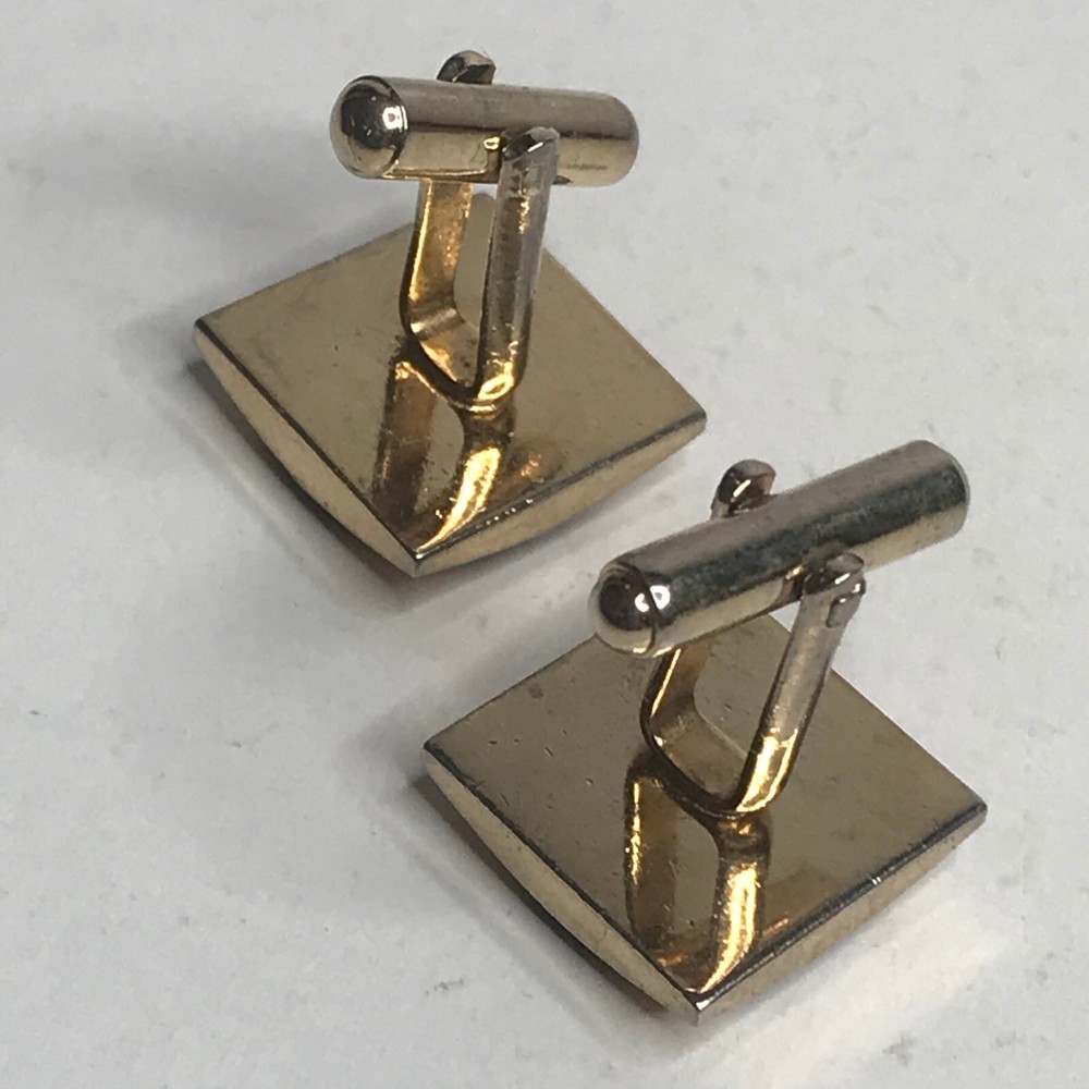 Men's Vintage Cufflinks Blue Centre Stone