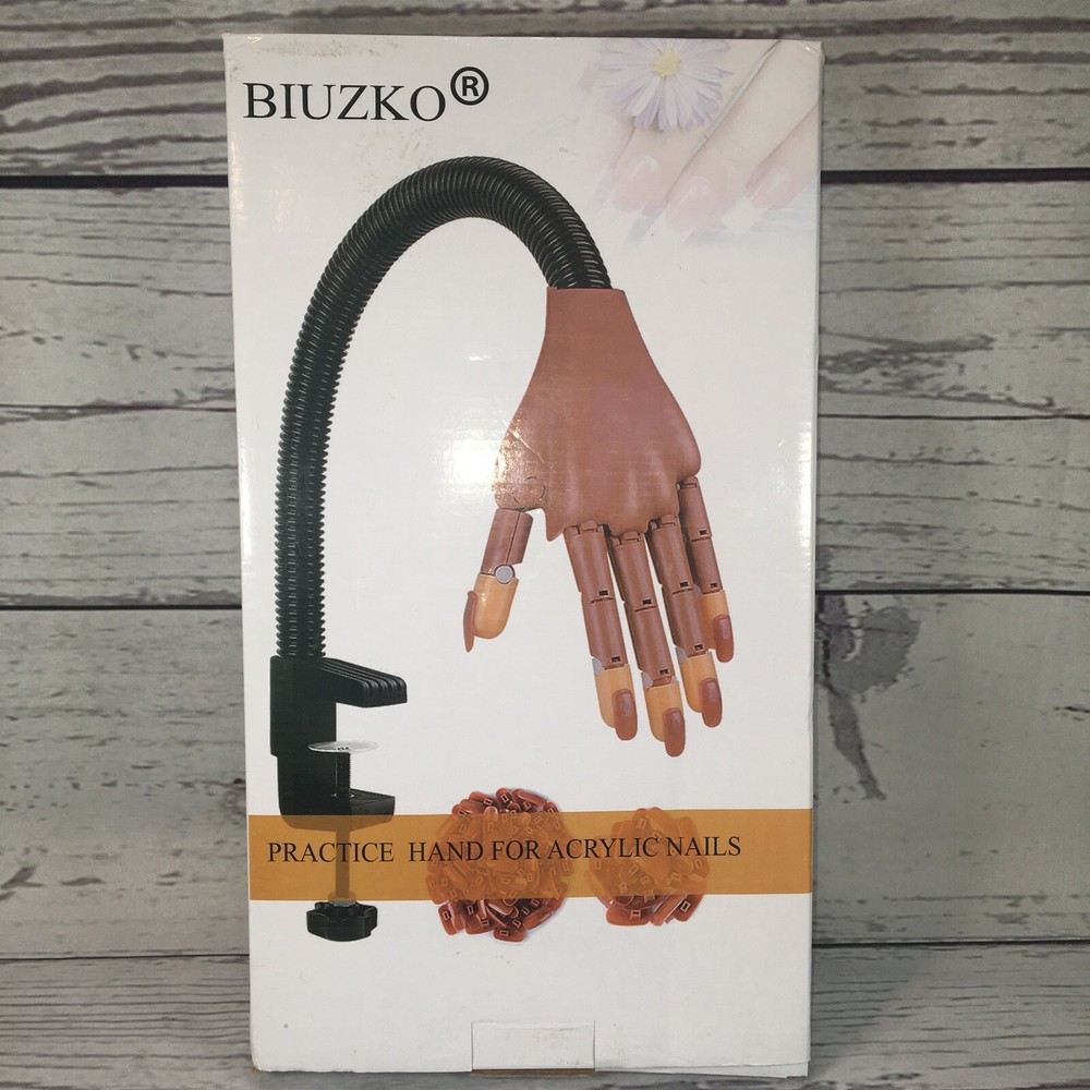 Practice Hand for Acrylic Nails Biuzko