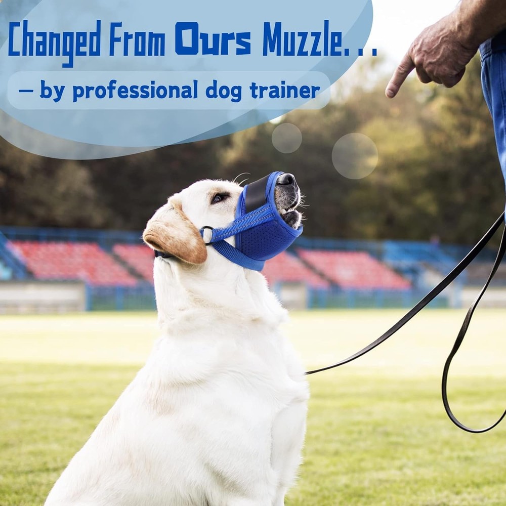 Dog Muzzle, Air Mesh Breathable Muzzle for Medium Large Sized Dogs to Anti & ...