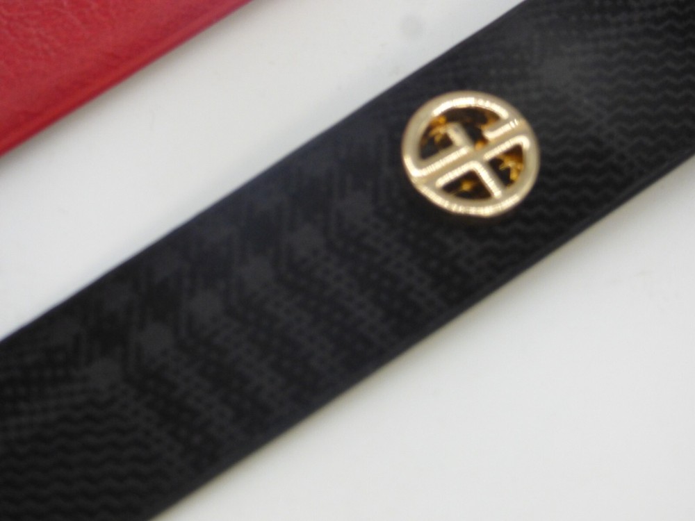 Giani Bernini Two-For-One Smooth & Plaid Belts