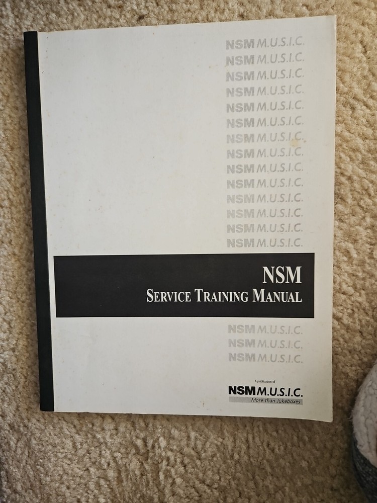 NSM Service Training Manual Phonograph User Manual Jukebox Arcade