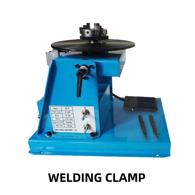 Welding Positioner Turntable Automatic Welding Shift Machine Lathe10KG+65 Chucks