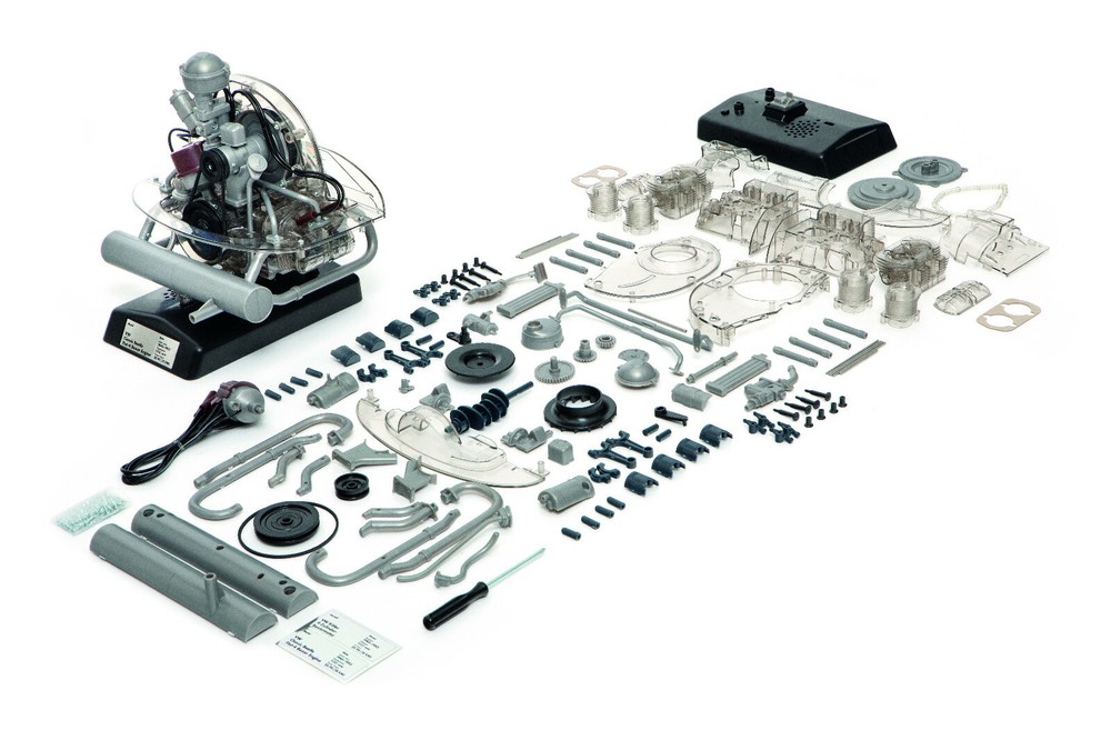 VW Beetle Model Engine Kit with Collector's Book
