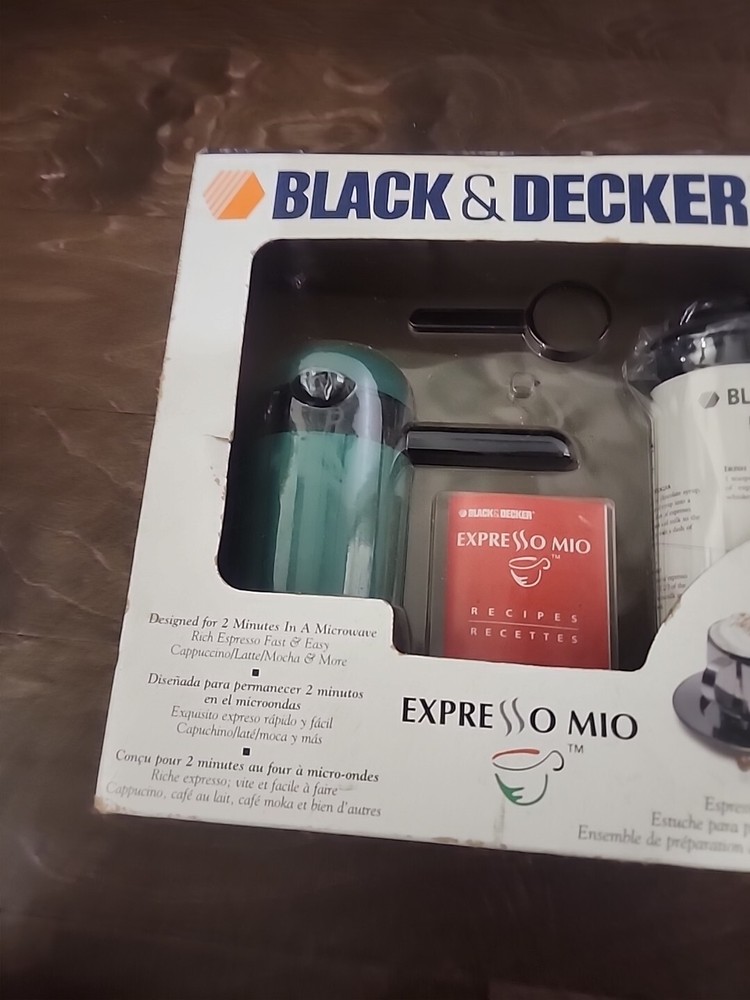 Black & Decker Cool Touch Microwave Espresso Beverage Kit System