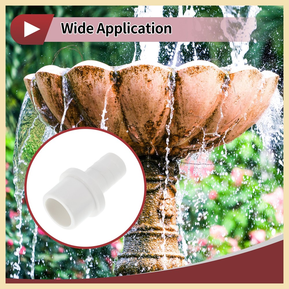 Plastic Hose Barb Fitting 1"x0.6" Straight Through Pipe Connector 5 Pcs