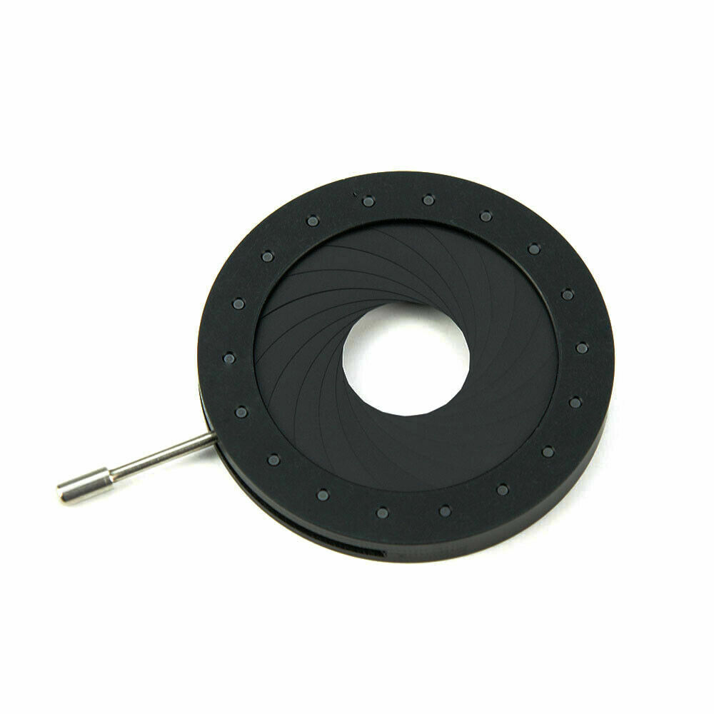 2.5-42mm Optics Iris Aperture Diaphragm Microscope Condenser Camera Adapter