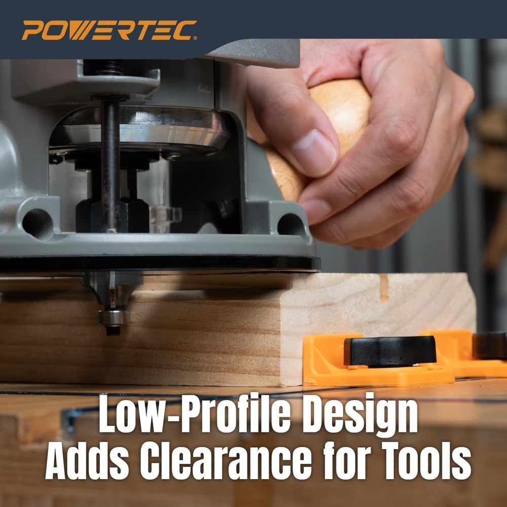 POWERTEC 72378 T-Track Inline and Short Stop Kit