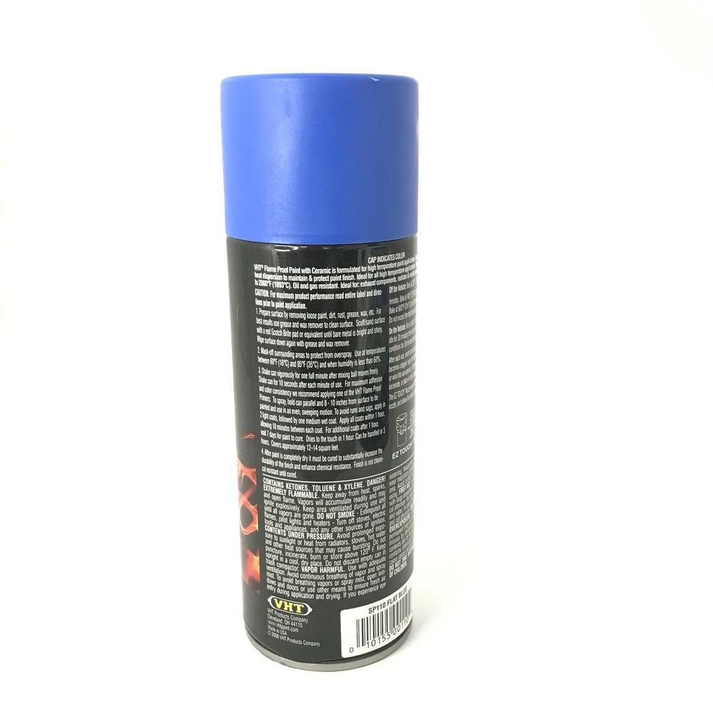VHT SP110-4 PACK High Temperature Flame Proof FLAT BLUE Header Spray Paint 11oz