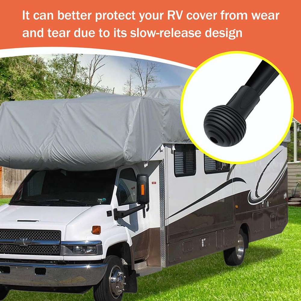 4-Pack RV Gutter Spout Caps RV Cover Protector Prevents from Gutter Spout Damage